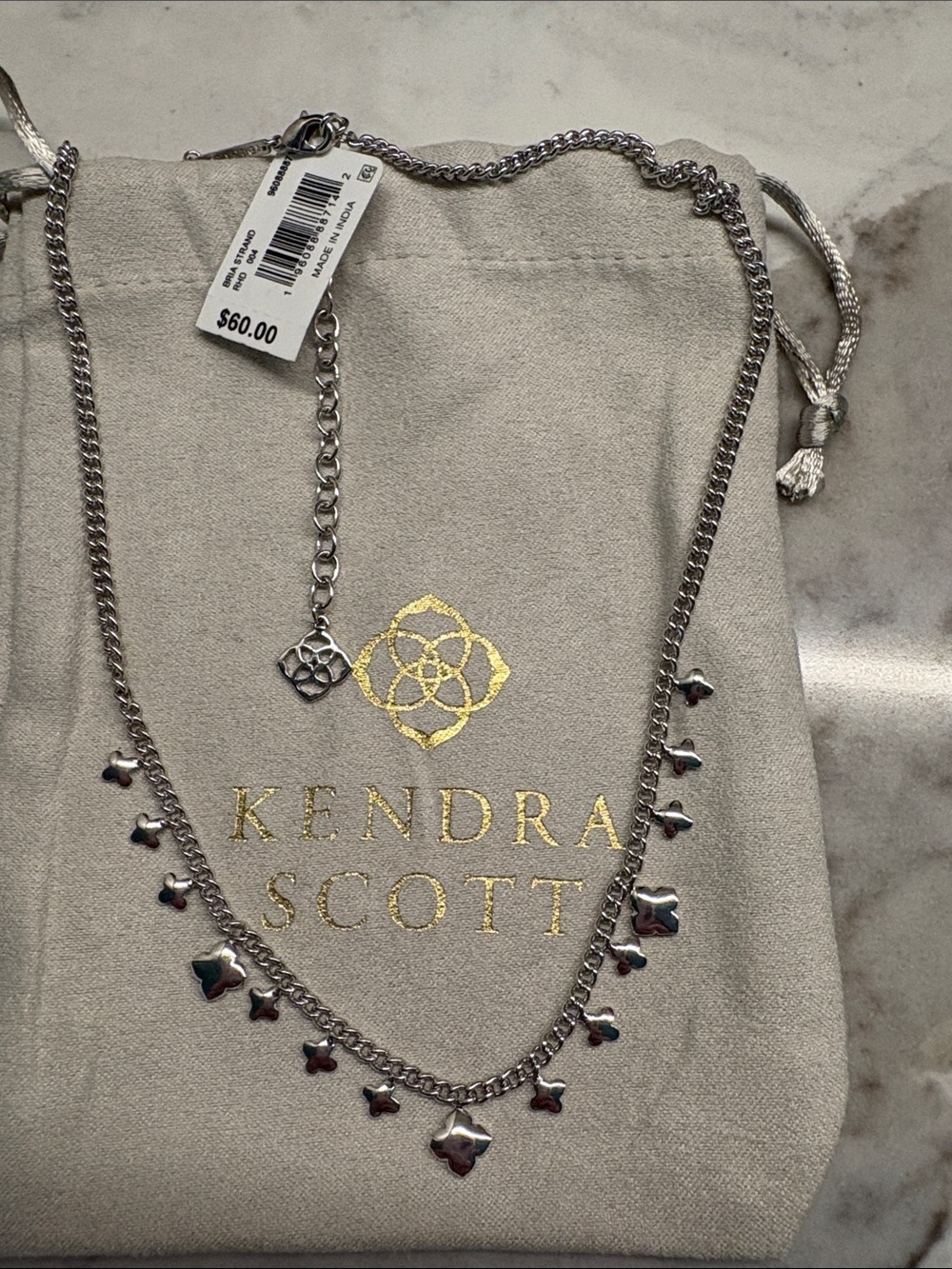 NWT Kendra Scott Bria Strand in Sterling Silver